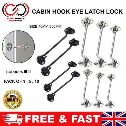 Cabin hook and - and, lock