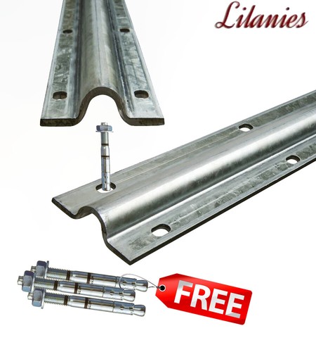 Sliding gate track - u, groove