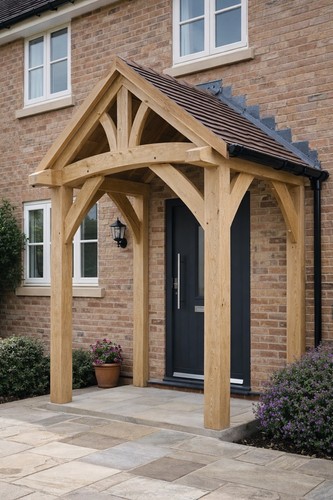 Oak porch kit - porch,